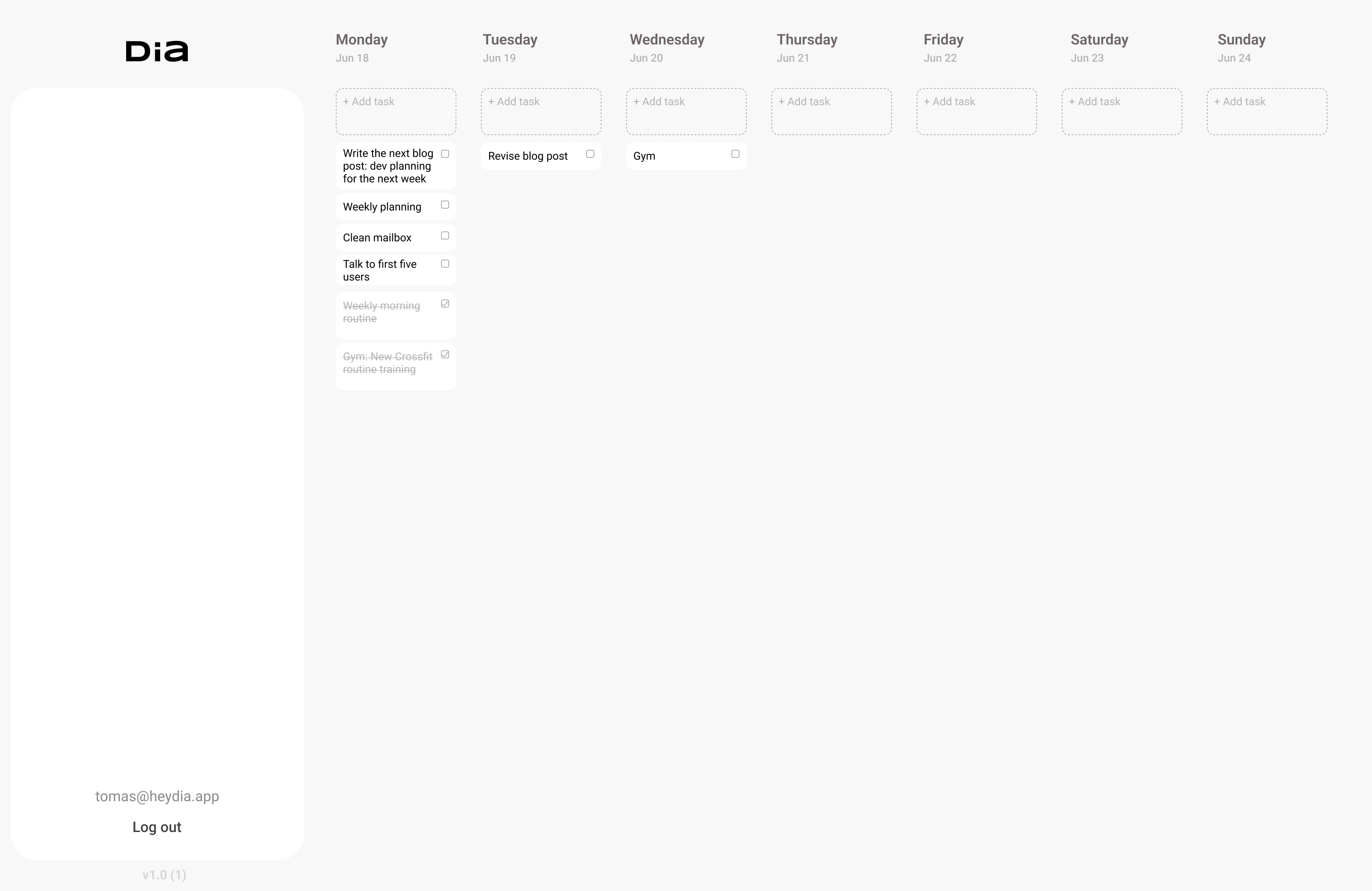 Dia 1.0 screen